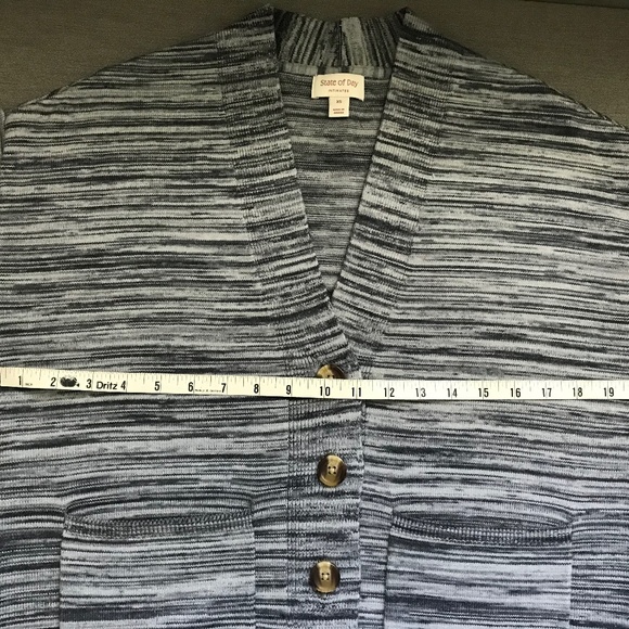 State of Day Women's Multicolored Rib-Knit Cardigan NWT Size XS - Picture 2 of 2